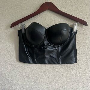 Black Bustier Corset Top